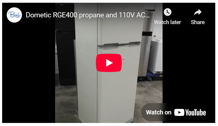 Video of the original Dometic RGE400 Propane Refrigerator Freezer