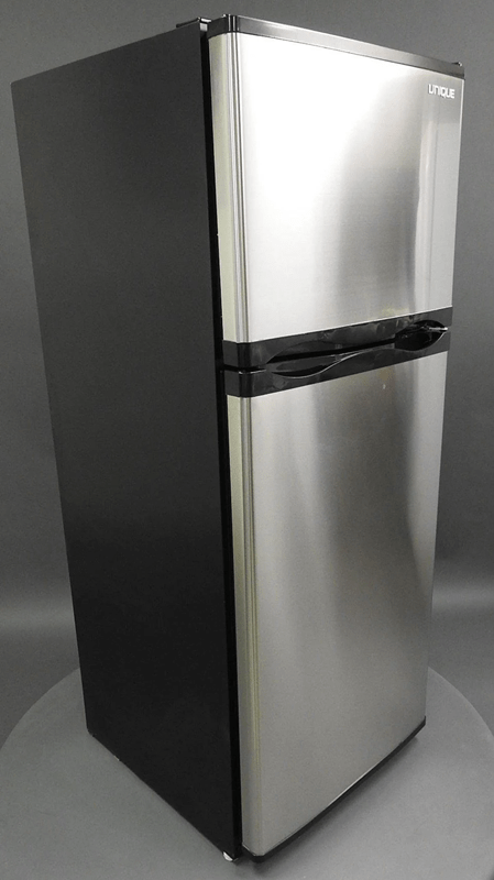 Unique 10 cu ft Solar DC Refrigerator Stainless