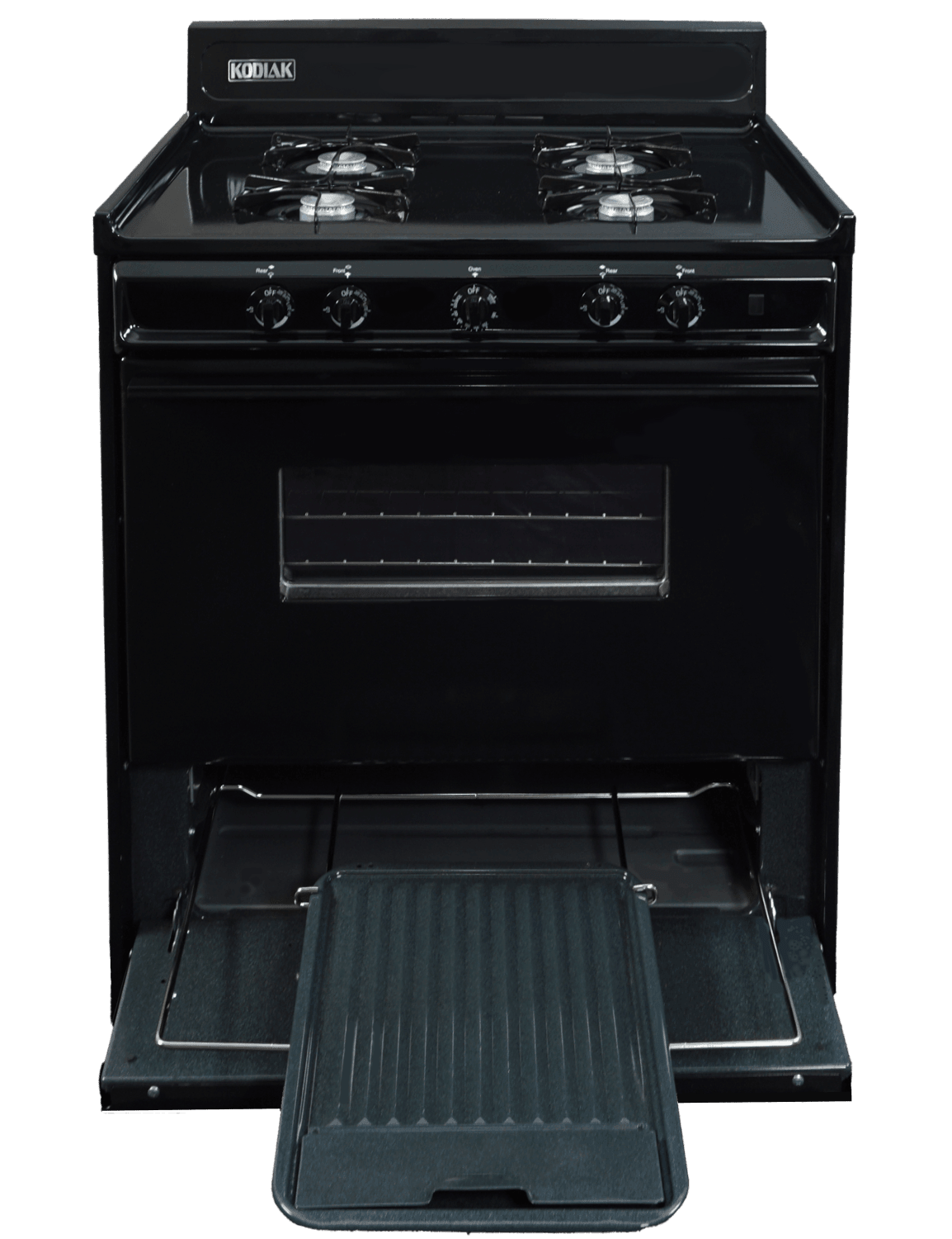 Ben's Deals Propane Range /Stove Kodiak 30" Propane Range (Black) Battery Ignition with Viewing Window TLM210-CPV