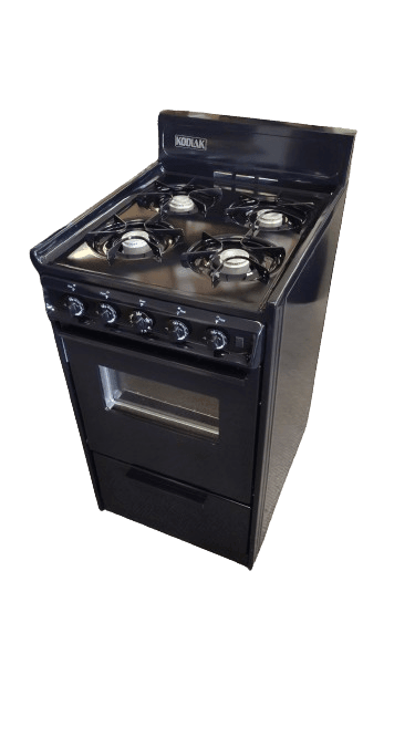 Ben's Discount Supply Propane Range /Stove Kodiak 20" Propane Range (Black) - Battery Ignition with Viewing Window TLM110-CPV