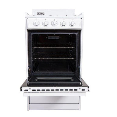 Ben's Discount Supply Propane Range /Stove Kodiak 20" Propane Range (White) - Battery Ignition with Viewing Window WLM110-PV