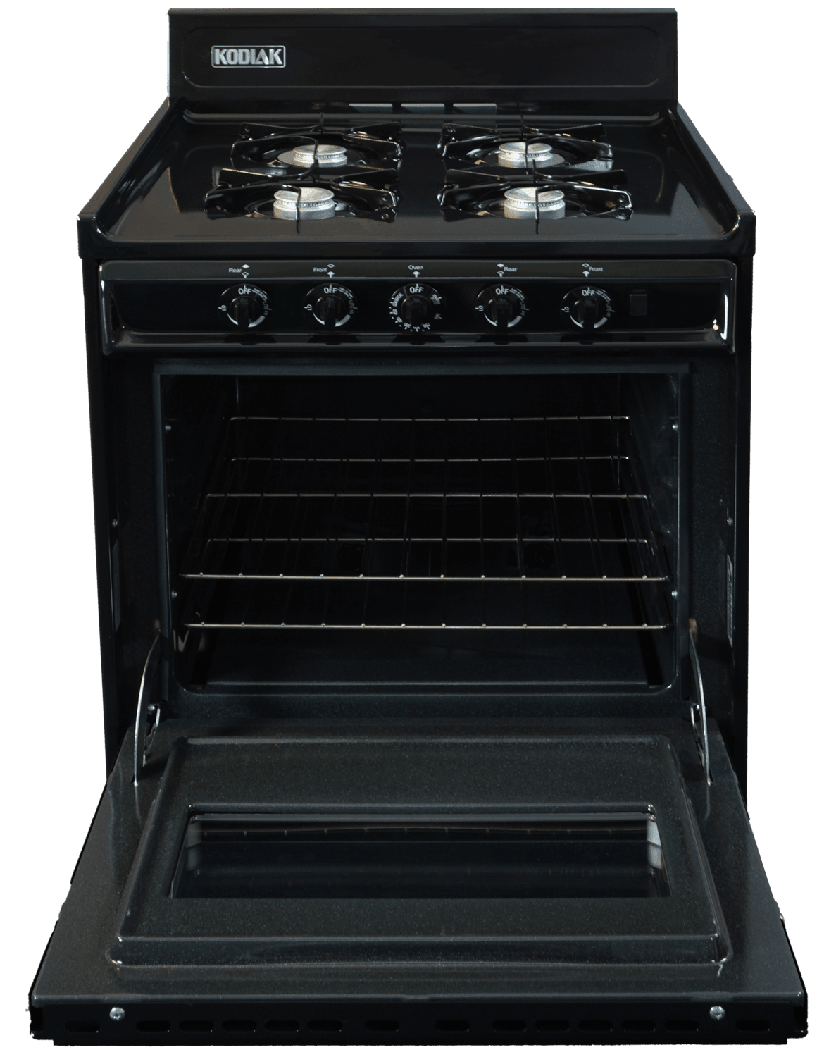 Ben's Discount Supply Propane Range /Stove Kodiak 24" Propane Range (Black) - Battery Ignition with Viewing Window TLM610-CPV