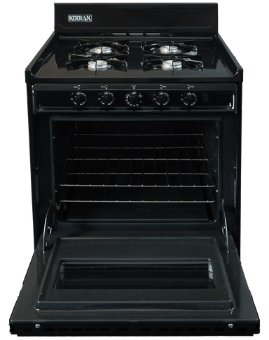 Ben's Discount Supply Propane Range /Stove Kodiak 24" Propane Range (Black) - Battery Ignition with Viewing Window TLM610-CPV