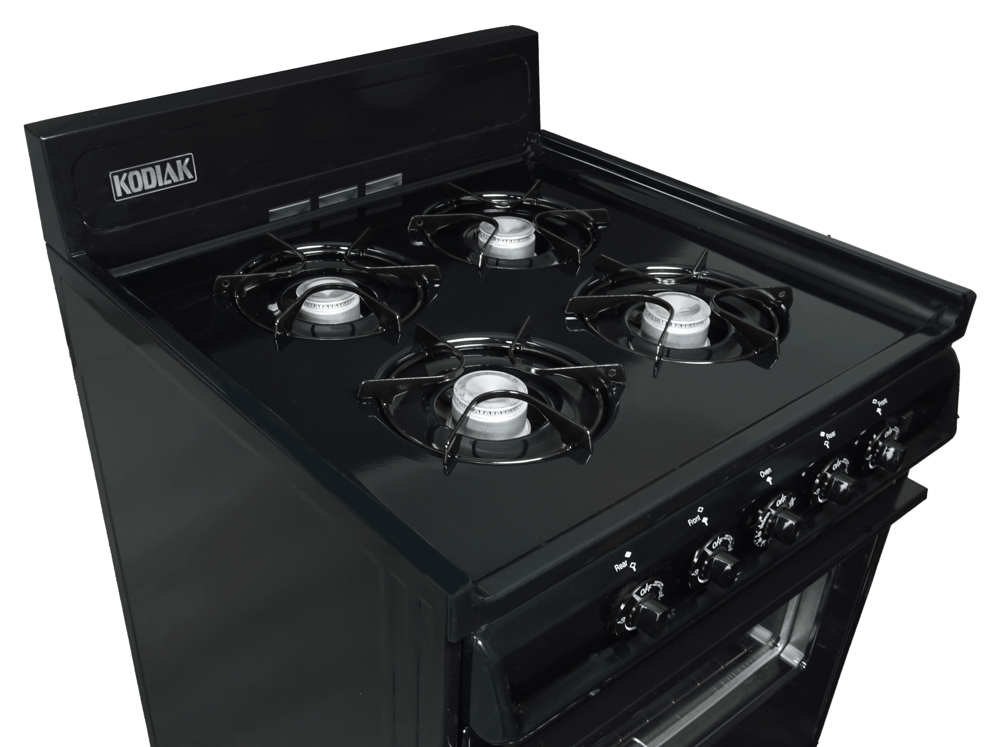 Ben's Discount Supply Propane Range /Stove Kodiak 24" Propane Range (Black) - Battery Ignition with Viewing Window TLM610-CPV