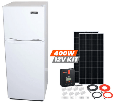Ben's Discount Supply Refrigerators Kodiak 6 cu ft Solar (DC) Refrigerator-Freezer with 400 Watt Solar Power Kit