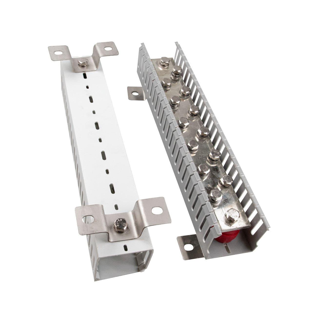 Ben's Discount Supply Solar Power Kits One Pair Solar DC Busbars 600A 12 Studs 48v Rated Positive and Negative