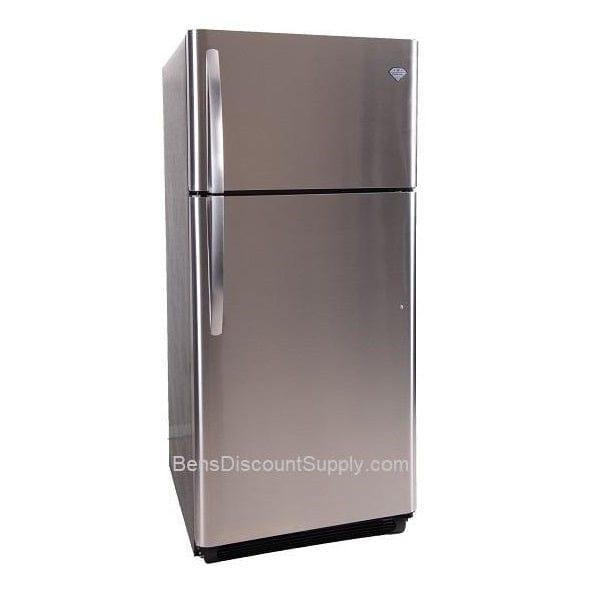Crystal Cold Natural Gas Refrigerator Crystal Cold CC21RFSNG Natural Gas Refrigerator-Freezer in Stainless Steel 21 cu.ft.