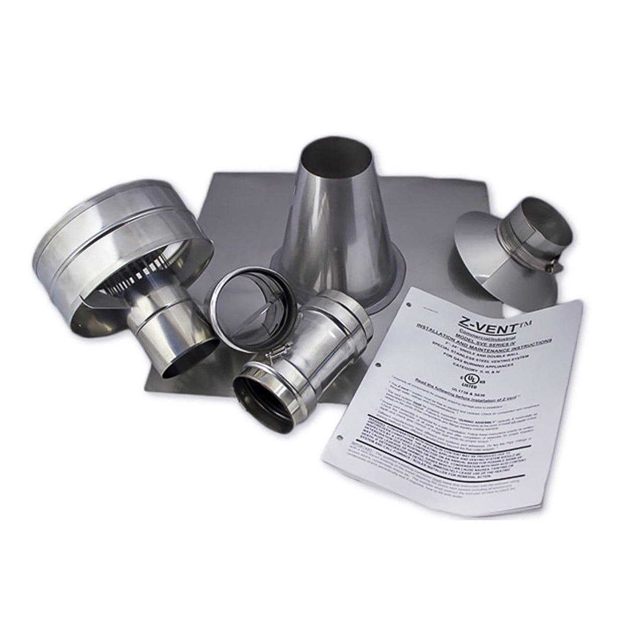 Eccotemp Heaters Eccotemp 3" Vertical Stainless Steel Water Heater Vent Kit
