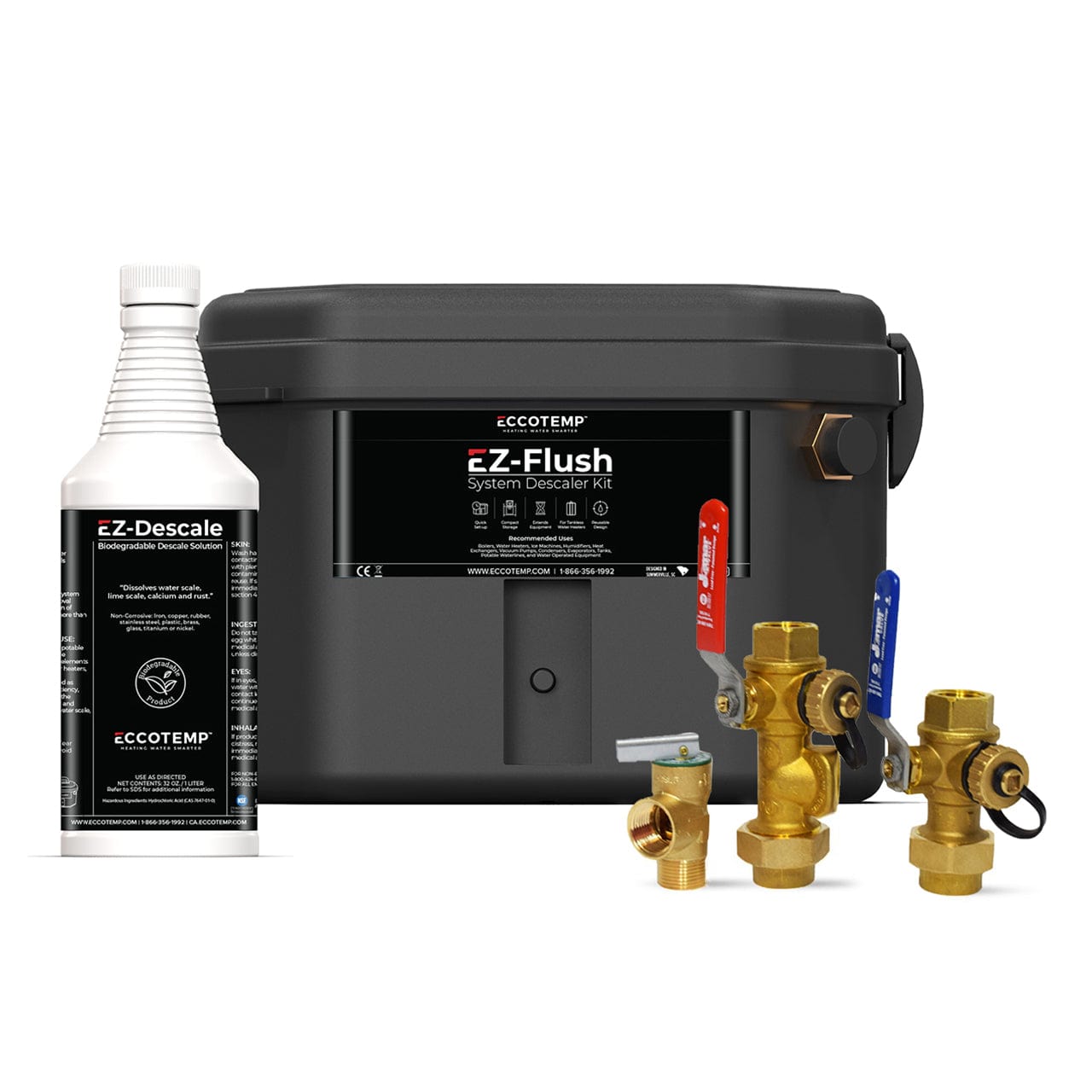 Eccotemp Heaters Eccotemp EZ-Flush Descaler with Jomar Service Valve Kit