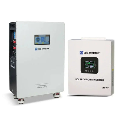 Eco-Worthy Solar Batteries Eco-Worthy Home Backup Power48V 280Ah Batter & 5kW 48V Off Grid Inverter