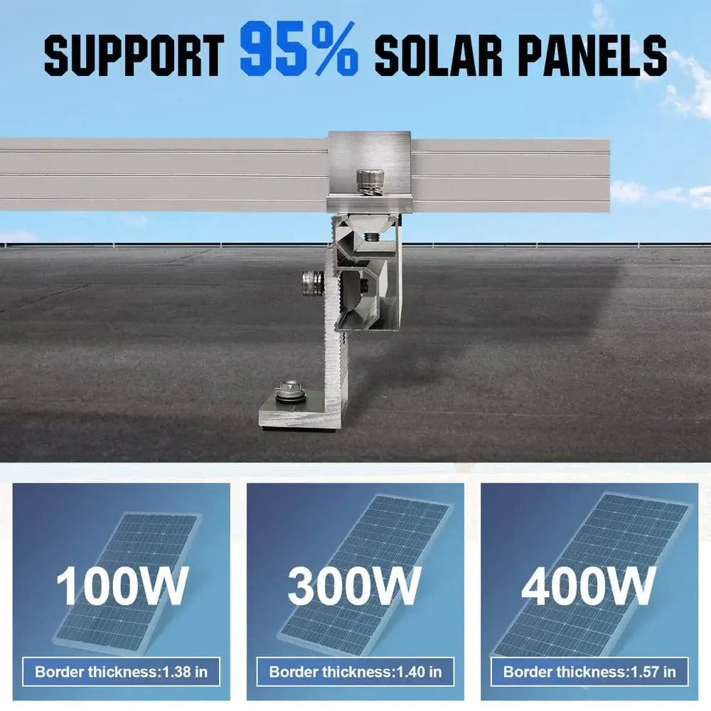 Eco-Worthy Eco-Worthy Roof Solar Panel Mounting Bracket Kit for 1-4 Pieces of Solar Panels