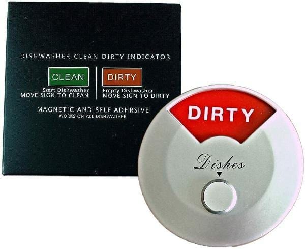 Home Medley Home Essentials Home Medley Dishwasher Magnet Clean Dirty Sign, Round and Rotating Design, Non-Scratching Magnet and 3M Adhesive Stickers, Perfect Kitchen Gadgets for All Dishwashers (Silver) FREE SHIPPING!!