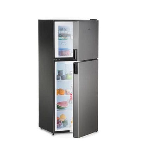 NTP RV Refrigerator Dometic DMC4081 8 cu ft DC Refrigerator/Freezer in Black &amp; Gray - Right Hinge