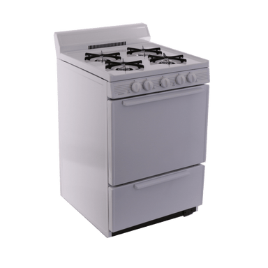 Premier Natural Gas Range/Stove Premier BCK100OP 24" White Battery Ignition Gas Range