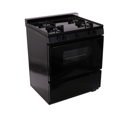 Premier Natural Gas Range/Stove Premier BMK5X0BP 30" Battery Ignition Gas Range with 4 Sealed Variable Burners Black CALL FOR AVAILABILITY