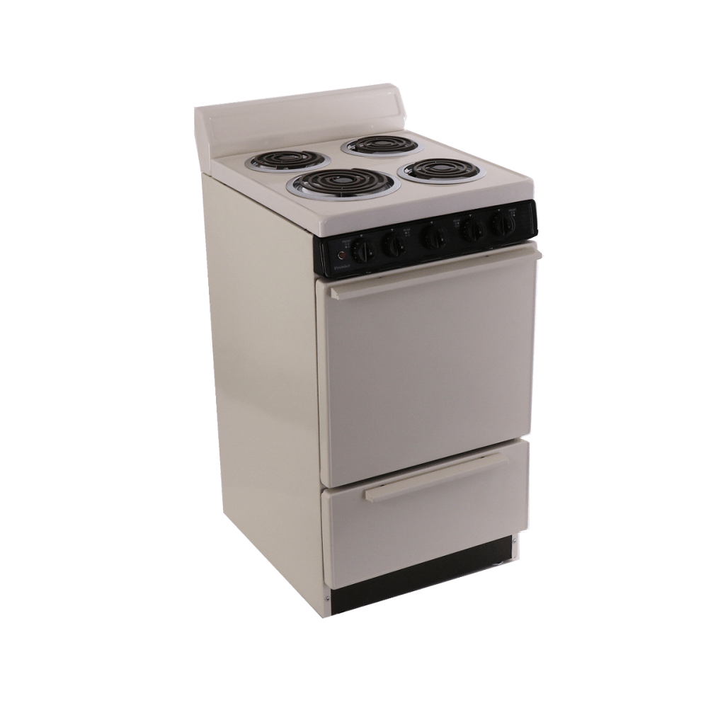 Premier Electric Range/Stove Premier EAK100TP 20" Electric Range Biscuit with Black Trim