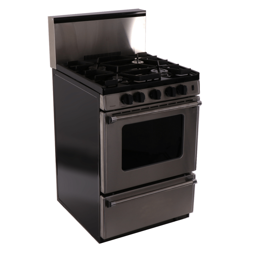 Premier Natural Gas Range/Stove Premier Pro Series P24S3202PS 24" Stainless Range with Electronic Ignition