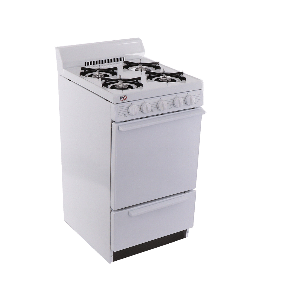 Premier Natural Gas Range/Stove Premier SAK100OP 20" Electronic Ignition Gas Range White