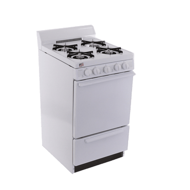 Premier Natural Gas Range/Stove Premier SAK100OP 20" Electronic Ignition Gas Range White