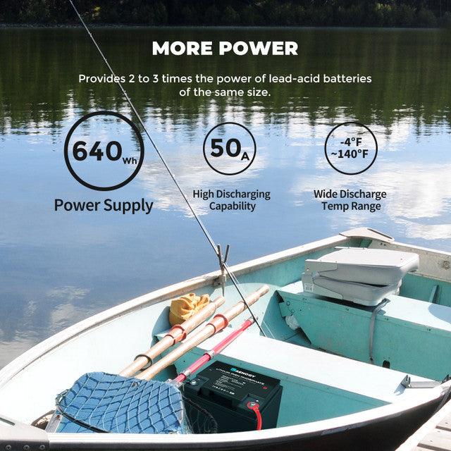 Renogy Solar Batteries Renogy Lithium Iron Phosphate Battery 12 Volt 50 Ah