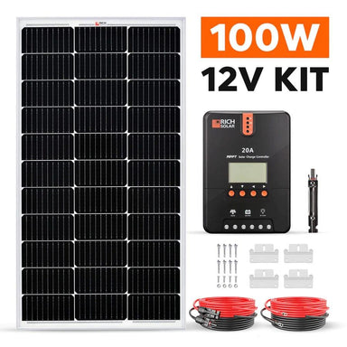 Rich Solar Solar Power Kits 100 Watt Solar Kit - Free Shipping!
