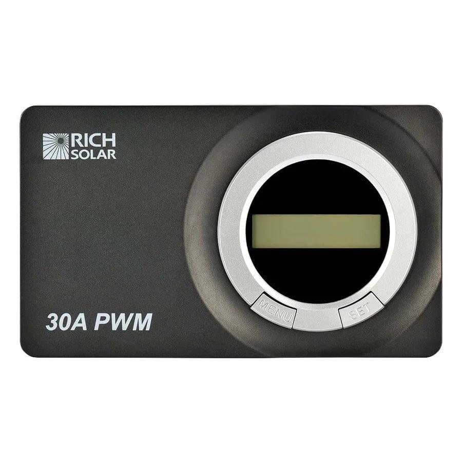 Rich Solar Solar Charge Controllers and Inverters 30 Amp Solar Charge Controller Flush Mount - Free Shipping!