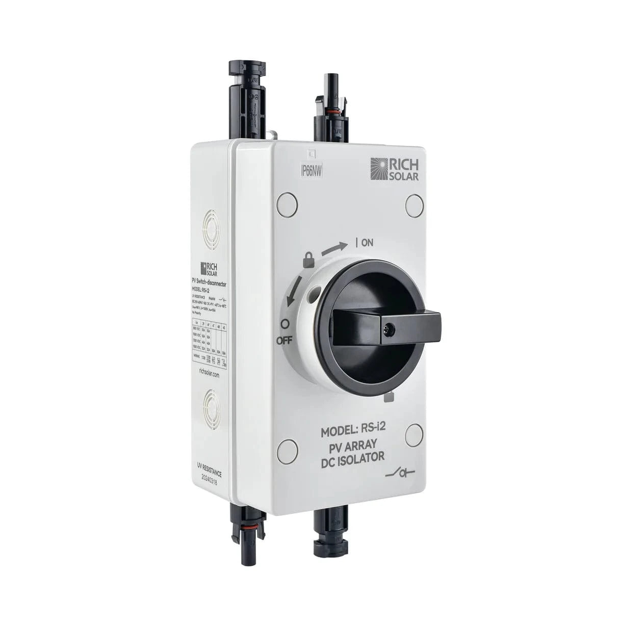 Rich Solar Electrical Wires & Cable Rich Solar | Solar PV DC Quick Disconnect Switch