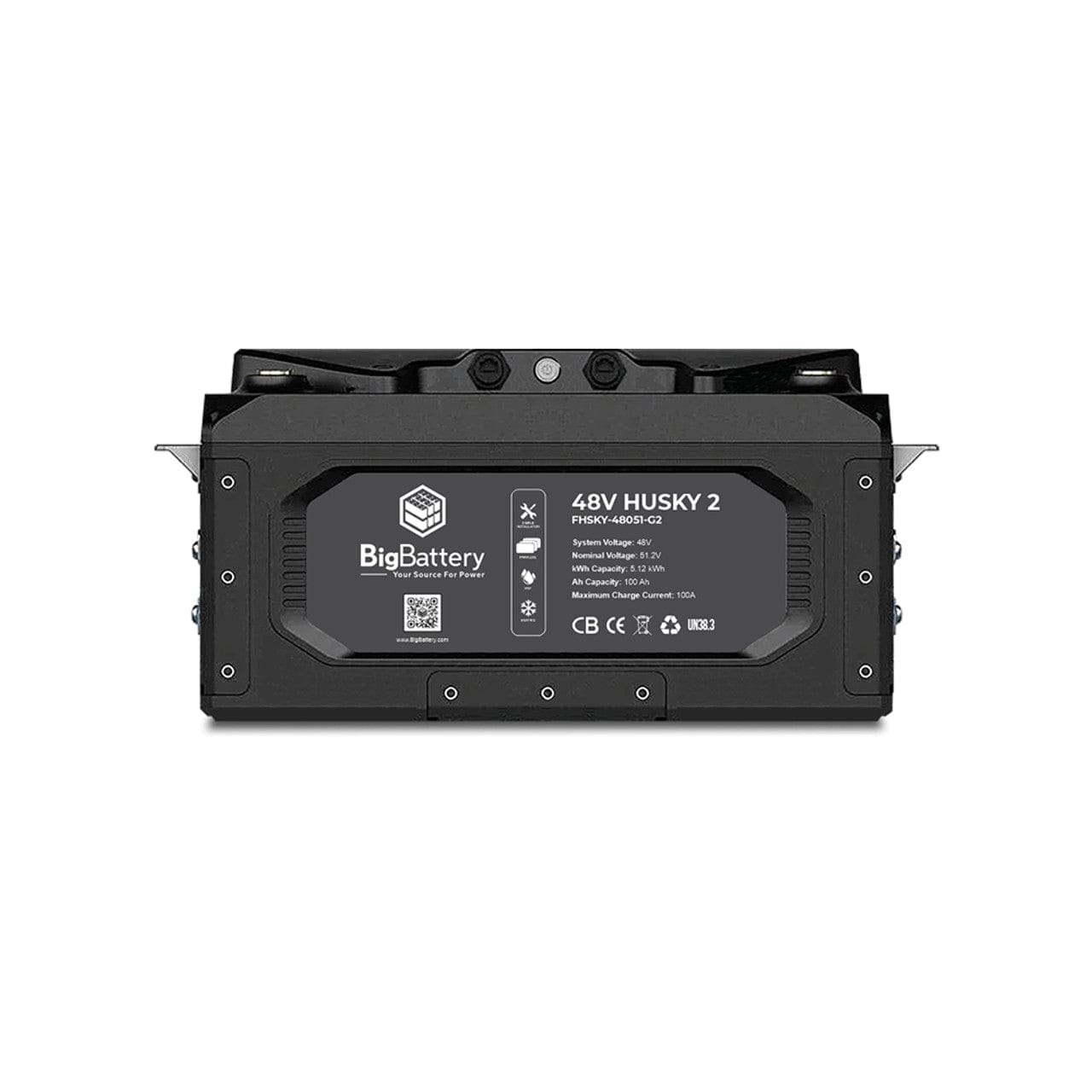 Signature Solar Solar Batteries BigBattery | 48V HUSKY 2 | LiFePO4 Lithium Battery 5.12kWh | For RVs, Camper Vans & Commercial Vehicles