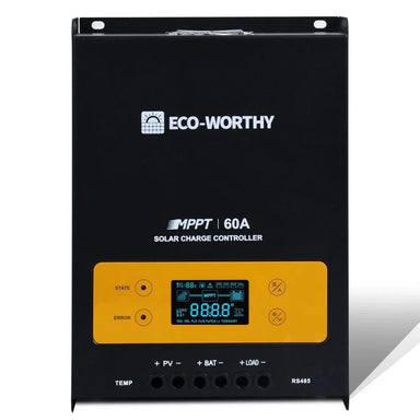 Signature Solar Chargers Eco-Worthy 60A 12/24/36/48V MPPT OLED Display Solar Charge Controller Regulator