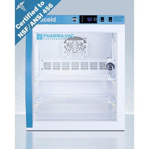 Summit Refrigerators Accucold 2 Cu.Ft. Compact Vaccine Refrigerator, Certified to NSF/ANSI 456 Vaccine Storage Standard ARG2PV456