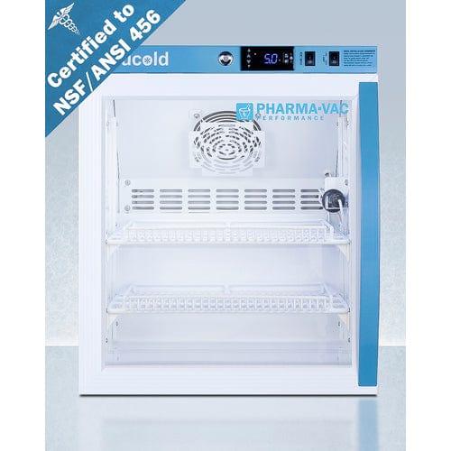 Summit Refrigerators Accucold 2 Cu.Ft. Compact Vaccine Refrigerator, Certified to NSF/ANSI 456 Vaccine Storage Standard ARG2PV456LHD