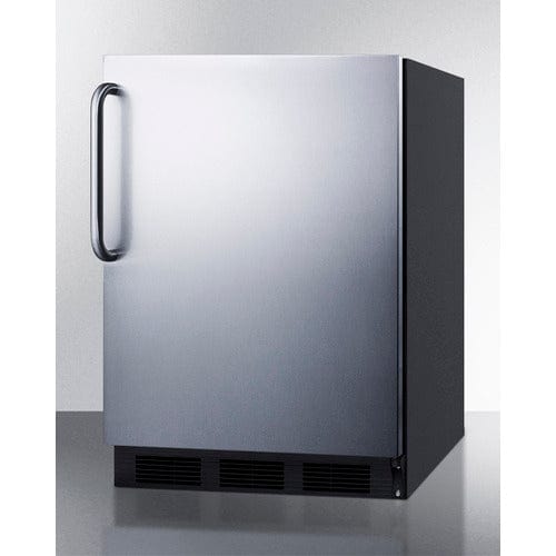 Summit Refrigerators Accucold 24&quot; Wide All-Refrigerator, ADA Compliant FF7BKSSTBADA