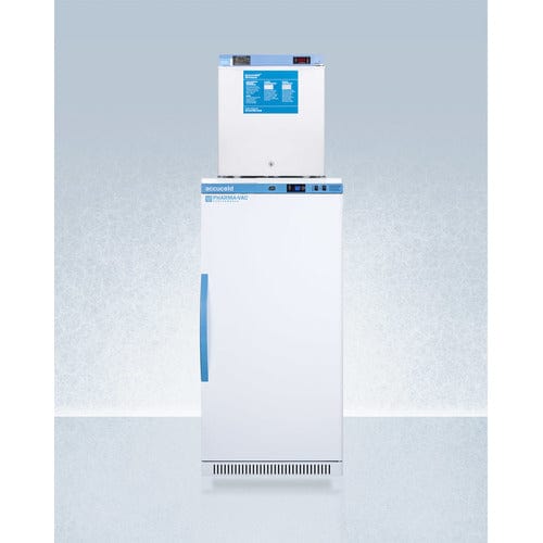 Summit Refrigerators Accucold 24" Wide All-Refrigerator/All-Freezer Combination ARS8PV-FS24LSTACKMED2
