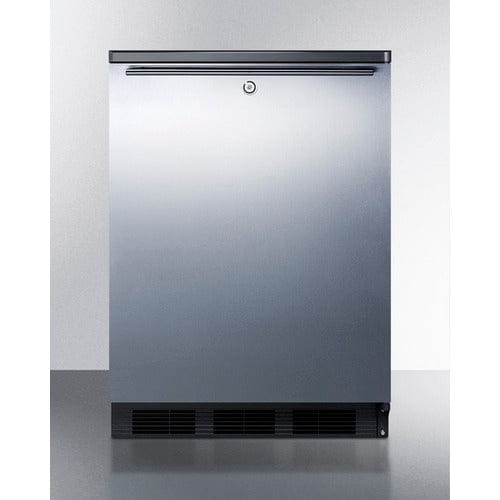 Summit Refrigerators Accucold 24" Wide Built-In All-Refrigerator FF7LBLKBISSHH