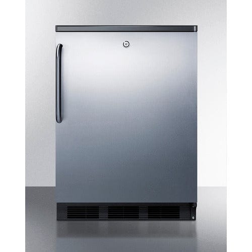 Summit Refrigerators Accucold 24" Wide Built-In All-Refrigerator FF7LBLKBISSTB