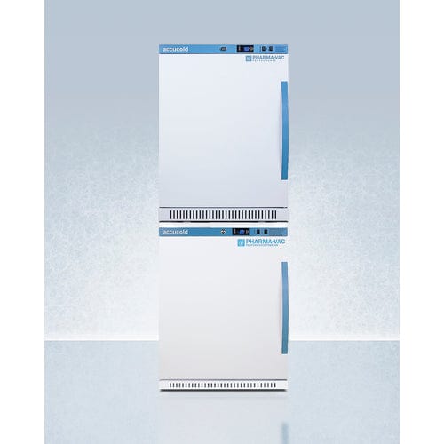 Summit Refrigerators Accucold 24" Wide Performance Series All-Refrigerator/All-Freezer Combination ARS6PV-AFZ5PVBIADASTACKLHD