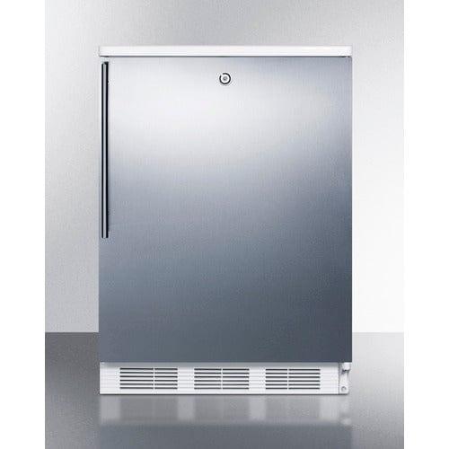 Summit Refrigerators Accucold 24" Wide Refrigerator-Freezer CT66LWSSHV