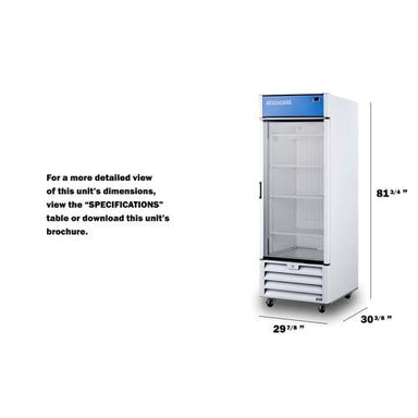 Summit Refrigerators Accucold 30" Wide Healthcare Freezer AFG26MLRH
