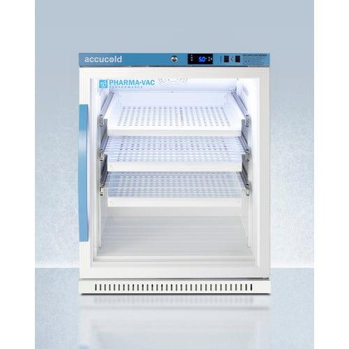 Summit Refrigerators Accucold 6 Cu.Ft. ADA Height Vaccine Refrigerator with Removable Drawers ARG6PVDR