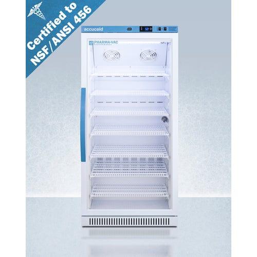 Summit Refrigerators Accucold 8 Cu.Ft. Upright Vaccine Refrigerator, Certified to NSF/ANSI 456 Vaccine Storage Standard ARG8PV456