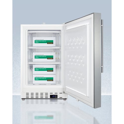 Summit Refrigerators Accucold ADA305AFSSHVLHD  20" Wide Built-In Healthcare All-Freezer | ADA