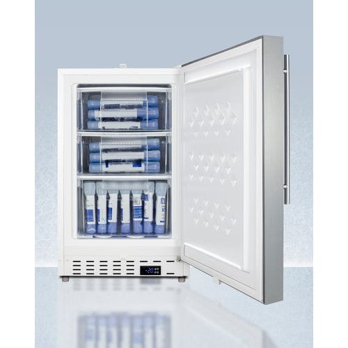 Summit Refrigerators Accucold ADA305AFSSHVLHD  20" Wide Built-In Healthcare All-Freezer | ADA