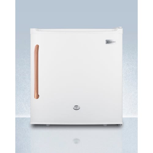 Summit Refrigerators Accucold Compact All-Refrigerator with Antimicrobial Pure Copper Handle FFAR23LTBC