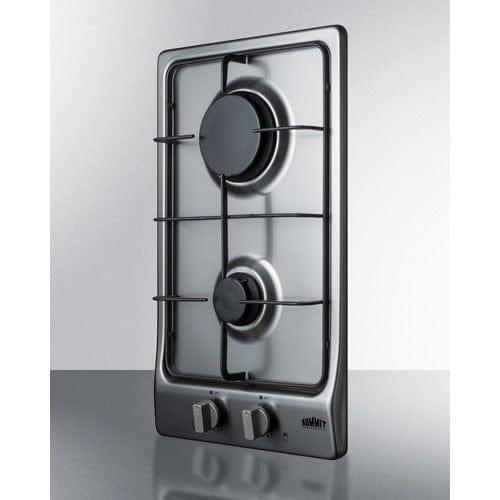 Summit Summit 12" Wide 2-Burner Gas Cooktop GC22SS