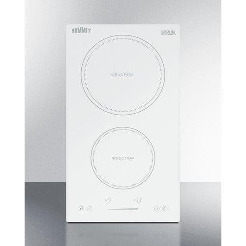 Summit Summit 12" Wide 208-240V 2-Zone Induction Cooktop SINC2B231W