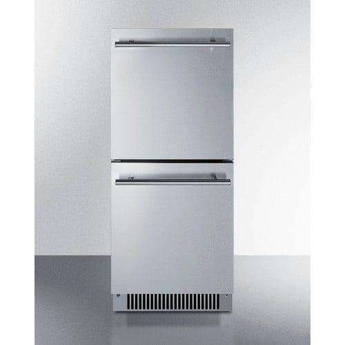 Summit Refrigerators Summit 15" Wide 2-Drawer All-Refrigerator, ADA Compliant ADRD15
