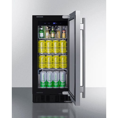 Summit Refrigerators Summit 15&quot; Wide Built-In All-Refrigerator, ADA Compliant ASDS1523