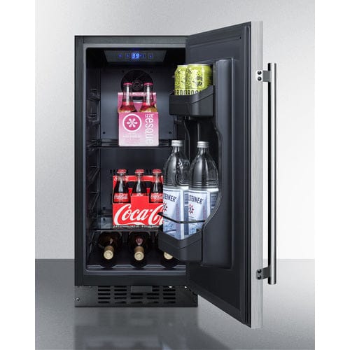 Summit Refrigerators Summit 15&quot; Wide Built-In All-Refrigerator FF1532BSS