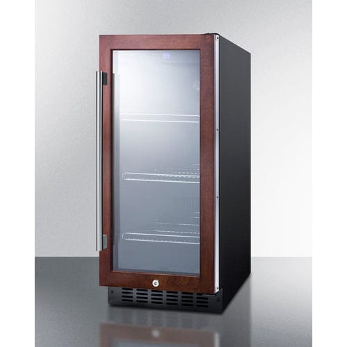 Summit Beverage Center Summit 15&quot; Wide Built-In Beverage Center (Panel Not Included) SCR1536BGPNR