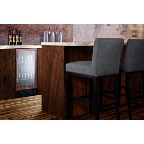 Summit Beverage Center Summit 18&quot; Wide Built-In Beverage Center (Panel Not Included) SCR1841BPNR